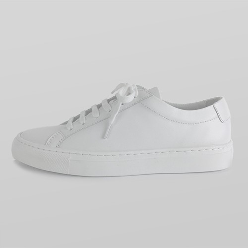 Womens Lace Up Sneaker White